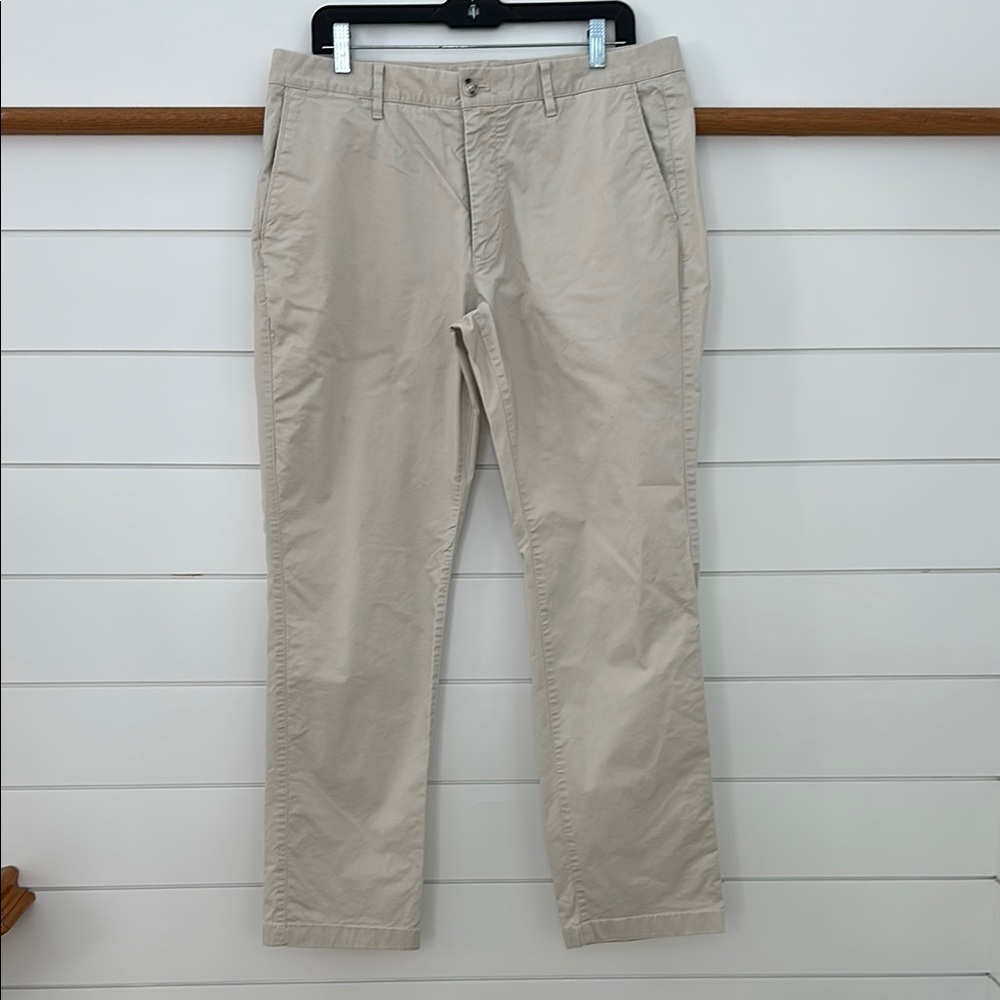 Bonobos Tan Chinos Lightweight Cotton Straight Leg